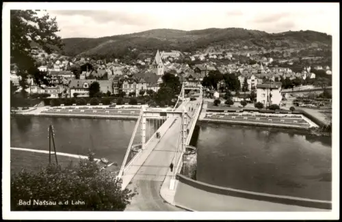 Ansichtskarte Nassau (Lahn) Brücke Stadt Fotokarte 1932