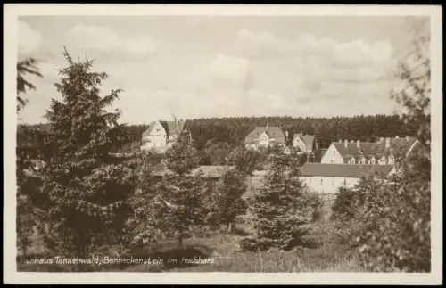 Ansichtskarte Benneckenstein Kurhaus Tannenwald im Hochharz 1928