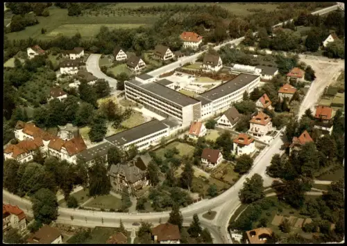 Ansichtskarte Bad Pyrmont Luftbild Friedrichshöhe - LVA Hannover 1972