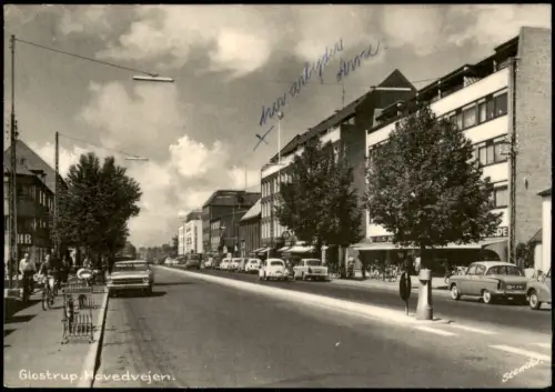 Glostrup Glostrup Hovedvejen Straßen-Ansicht Autos u.a. Volkswagen VW Käfer 1966