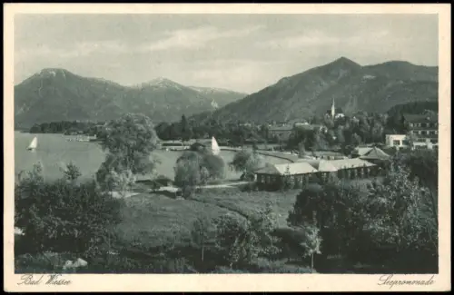 Ansichtskarte Bad Wiessee Seepromenade 1929
