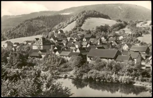 Ansichtskarte Reschwitz-Saalfelder Höhe Stadtblick 1963