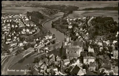 Ansichtskarte Rieneck Luftbild Flugzeugaufnahme 1964