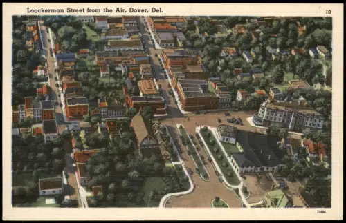 Wilmington Delaware Loockerman Street from the Air - Luftbild 1940
