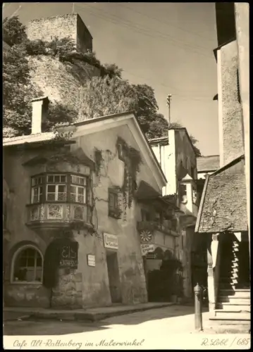 Rattenberg Tirol Cafe Alt-Rattenberg im Malerwinkel Fotokarte 1940