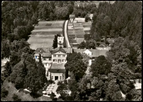 Ansichtskarte Bad Aibling Luftbild Kurhotel Schloß Ghersburg 1958