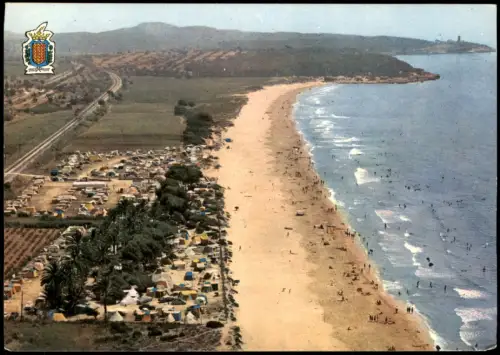 Postale Tarragona Luftbild Luftaufnahme Katalonien 1978