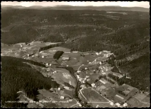 Ansichtskarte Obertal-Buhlbach-Baiersbronn Luftbild Luftaufnahme 1960