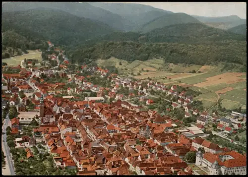 Ansichtskarte Bergzabern Luftbild Luftaufnahme 1965