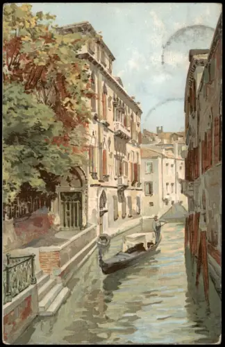 Cartolina Venedig Venezia Palazzo van Axel - Künstlerkarte 1913