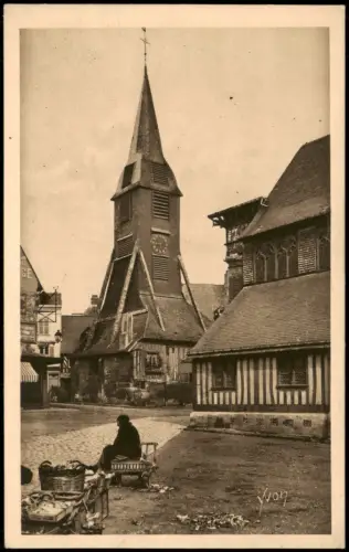 Honfleur NORMANDIE Kirche Église Sainte-Catherineédifice gothique 1920