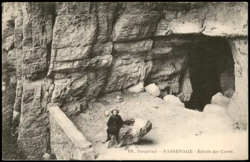 Dauphiné Umland-Ansicht Dauphiné SASSENAGE Entrée des Cuves 1910