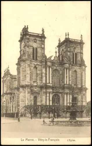 Feldpostkarte 1. WK Frankreich La Marne Vitry-le-François 1916