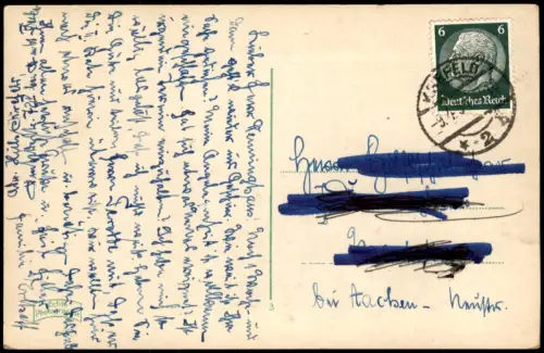 Ansichtskarte Düren Wasserturm 1938