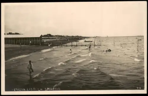 Lido di Venezia-Venedig Venezia Strandleben Strandhalle - La Spiaggia 1926