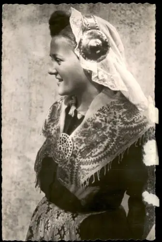 Ansichtskarte Borkum Nordseeheilbad Junge Ostfriesin 1963