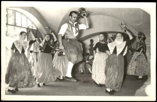 Postale Selva Mallorca AIRES DE MONTANYA tanzende Frauen 1938