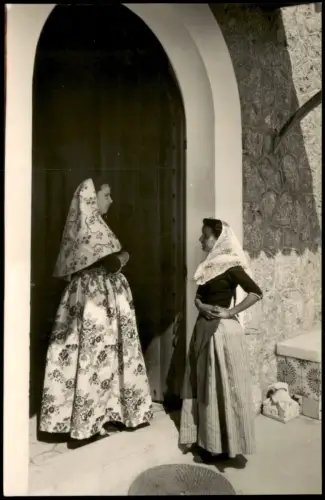 Postale Mallorca PALMA DE MALLORCA Escena típica en Casa Mulet 1950