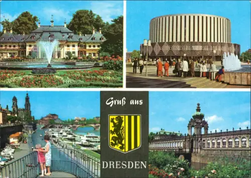 Dresden Schloss Pillnitz - Bergpalais, Filmtheater Prager Straße  Zwinger 1978
