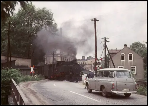 Obercarsdorf-Dippoldiswalde Dampflokomotive in Ulberndorf 1968/1998