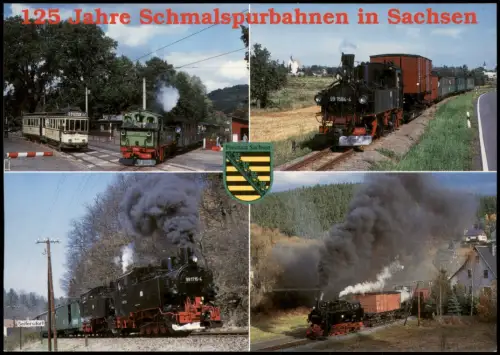 .Sachsen 4 Bild 125 Jahre Schmalspurbahnen Eisenbahn Dampflokomotive 2006