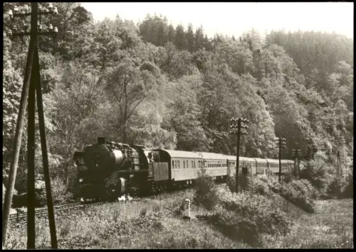 Pirk-Weischlitz (Vogtland) Expreßzug Karlex Dampflokomotive 1982