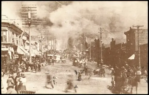 America CRIPPLE CREEK COLORADO 1896 The Big Fire Feuer-Katastrophe USA 1970