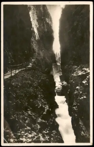 Ansichtskarte Tiefenbach-Oberstdorf (Allgäu) Breitachklamm - Fotokarte 1934