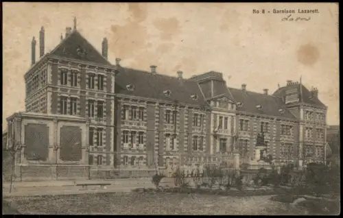 CPA Laon Garnison Lazarett im 1. Weltkrieg 1918   Feldpost gel  (Briefstempel)