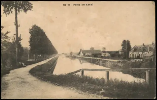 CPA La Fère Partie am Kanal im 1. Weltkrieg 1915