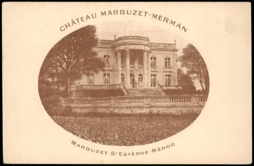 .Frankreich Frankreich Schloss CHÂTEAU MARBUZET-MERMA ST. ESTEPHE-MÉDOC 1910