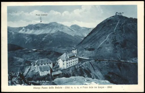 Italia Italien Albergo Passo dello Stelvio e Pizzo delle tre Lingue 1910