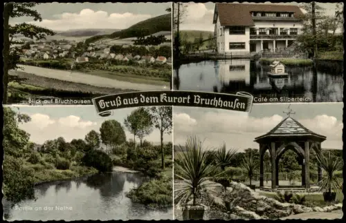 Ottbergen Westfalen Höxter Weser 4 Bild  Cafe Restaurant Haus Silberteich 1960