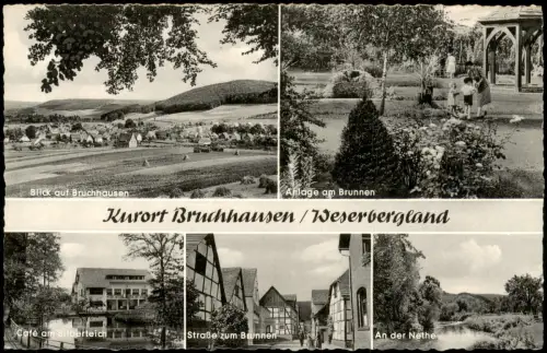 Postkarte Bruchhausen-Höxter Weser Mehrbild-AK Bruchhausen Weserbergland 1960