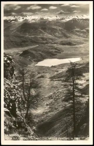 Trentino-Südtirol VISTA SUL LAGO DI CALDALA MENDOLA CO DAL MONTE PENEGAL 1930