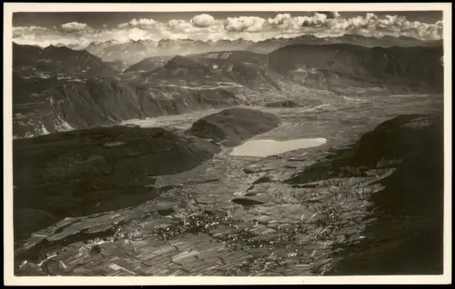 Fotokarte  Trentino-Südtirol Mendola, Veduta dal Penegal sulle Dolomiti 1930