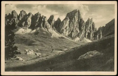 Gröden Südtirol Val Gardena Passo Ferrara Pizzes da Cir Südtirol 1920