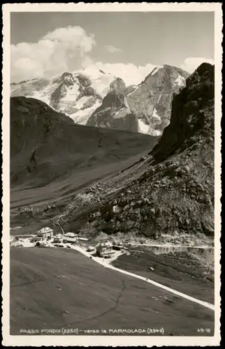 Kanzenei Canazei (Cianacèi) Pordoijoch / Passo Pordoi Ort Fotokarte 1939