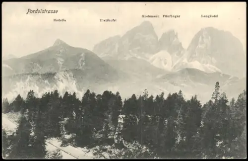 Kanzenei Canazei (Cianacèi) Pordoijoch Passo Pordoi Straße 1909