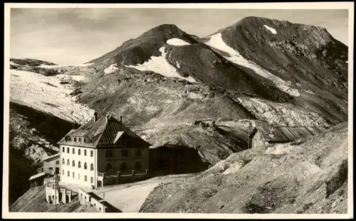 Ansichtskarte .Tirol Alberge Passo Stelvio verso Mte. Scorluzzo 1931