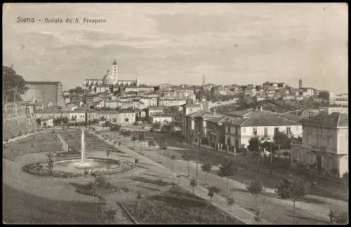 Cartolina Siena Siena Veduta da S. Prospero 1922