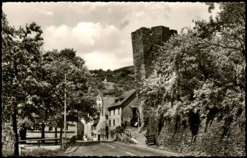 Ansichtskarte Dausenau Straßenpartie 1962