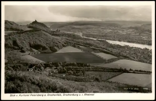 Königswinter Kurhotel Petersberg a. Drachenfels Drachenburg u. i. Rheintal 1930