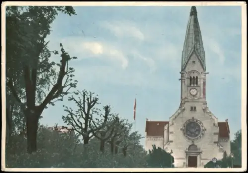 Postcard Hellerup-Gentofte Hellerup Kirke Kirche 1960