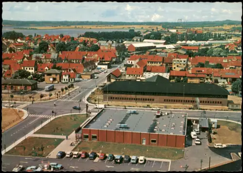 Postcard Kerteminde Raadhuset, Ortsansicht Panorama 1970