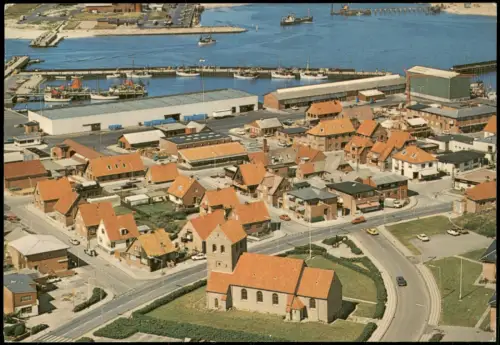 Postcard Hvide Sande Luftbild Luftaufnahme 1981