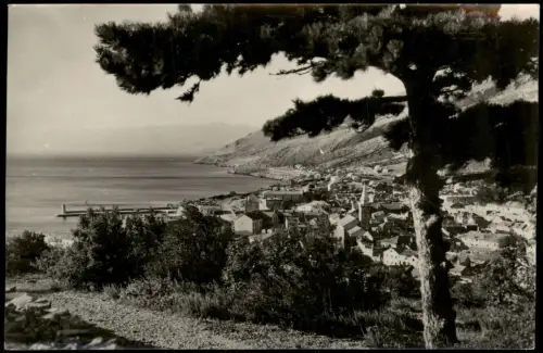 Postcard Zeng Segna Senj Panorama-Ansicht Küste Kroatien 1965