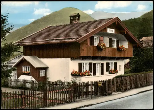 Ansichtskarte Mittenwald Gästeheim MARIA Dammkarstraße 19 1969