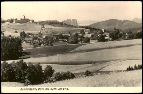 .Sachsen Sächsische Schweiz Blick auf Ottendorf zur DDR-Zeit 1958