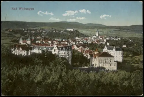 Ansichtskarte Bad Wildungen Panorama-Ansicht Totalansicht 1926